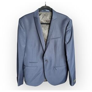 Label Lab Men's Jacket Size 42R Slim Fit Navy Blue New